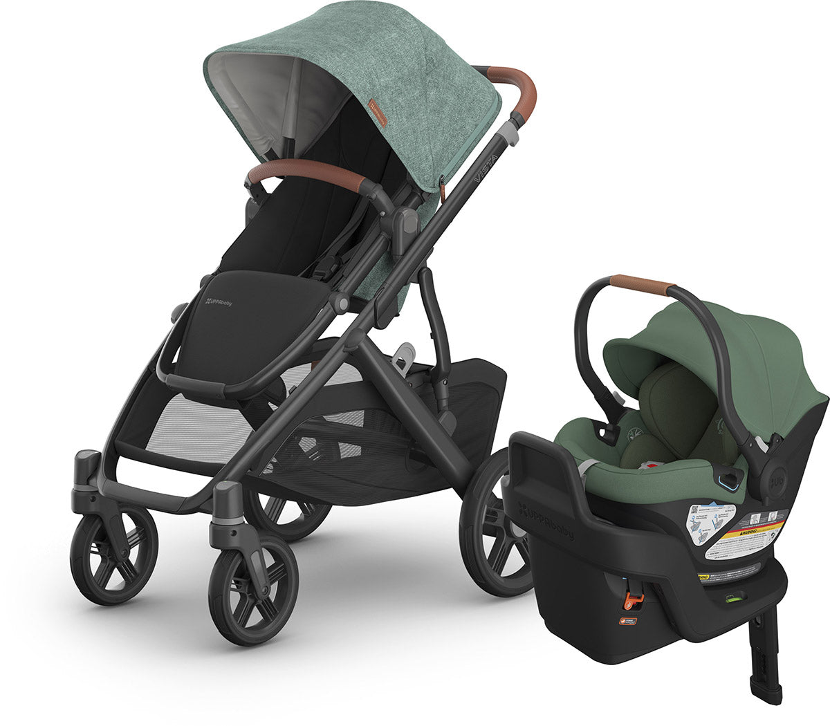 UPPAbaby Vista V3 + Aria Travel System Bundle - Gwen / Gwen