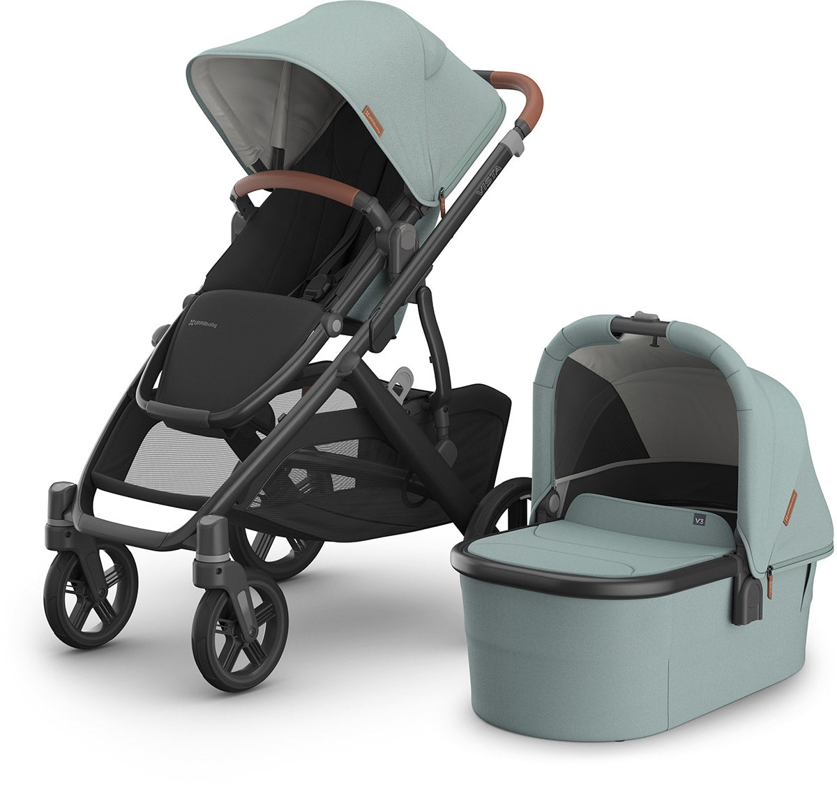 UPPAbaby Vista V3 Stroller + Bassinet V3 Bundle - Kenzi