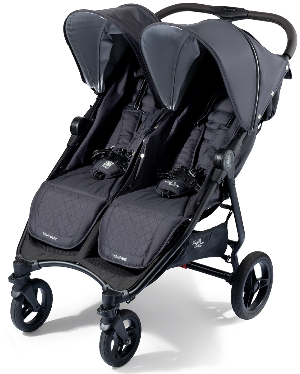 Valco Baby Slim Twin Double Stroller Sport Edition - Signature Grey