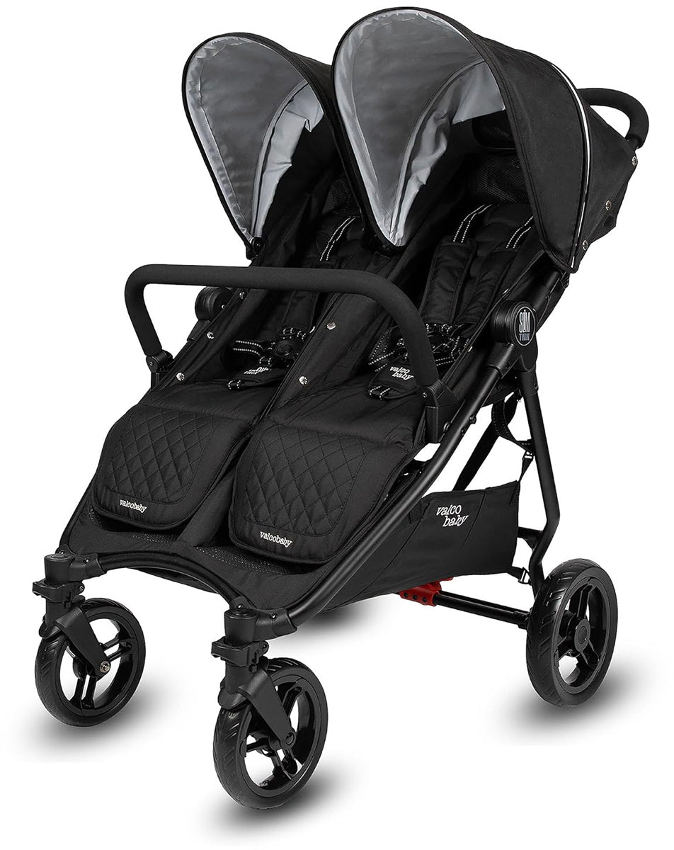 Valco Baby Slim Twin Side By Side Double Stroller - Licorice