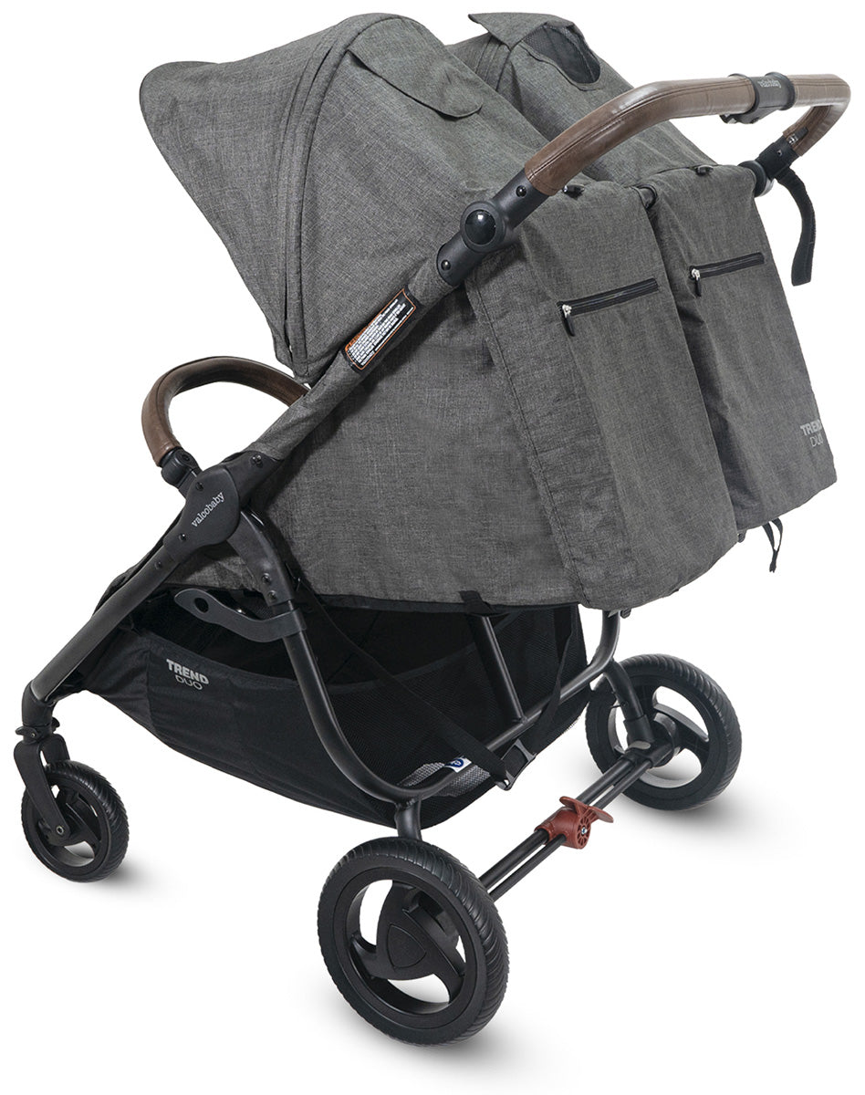 Valco Snap Duo Trend Side by Side Double Stroller - Charcoal