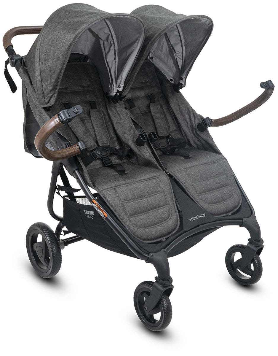 Valco Snap Duo Trend Side by Side Double Stroller - Charcoal