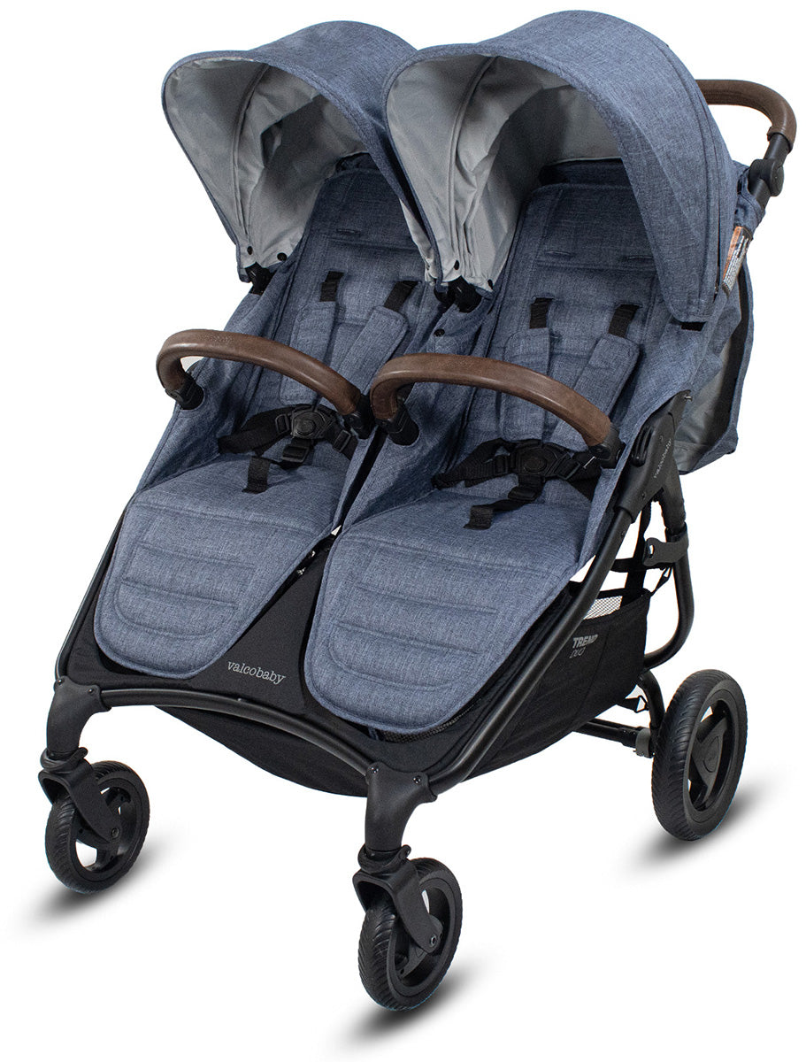 Valco Snap Duo Trend Side by Side Double Stroller - Denim