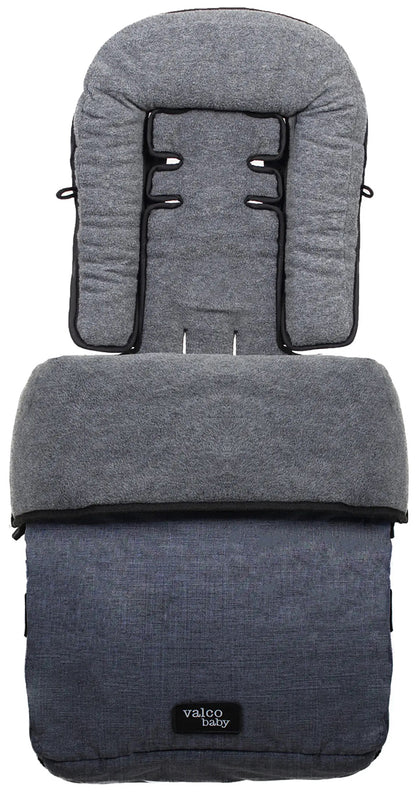 Valco Universal Snug Footmuff - Denim