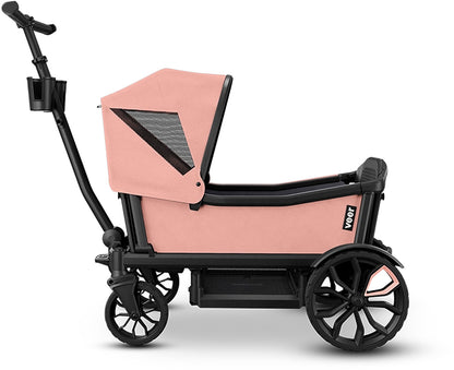 Veer Cruiser (2 Seater) Stroller Wagon + Sidewall Kit + Canopy Bundle - Rose Quartz