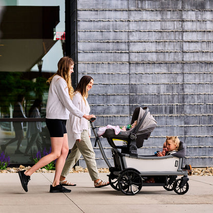 Veer Cruiser City XL (4 Seater) Stroller Wagon + Sidewall Kit + Canopy Bundle - Brown Mica