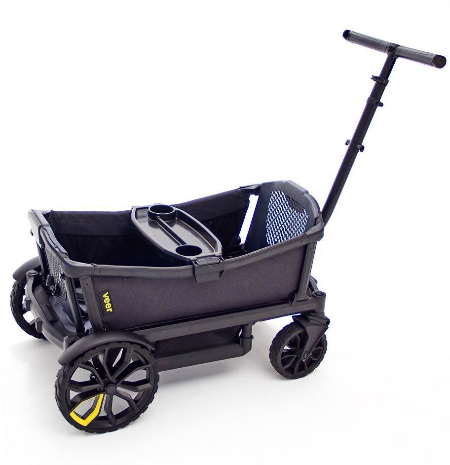 Veer Cruiser (2 Seater) Stroller Wagon + Basket Bundle - Black