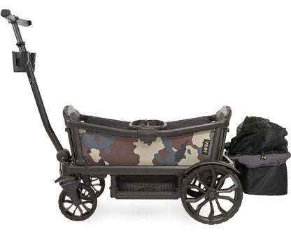 Veer Cruiser (2 Seater) Stroller Wagon + Basket Bundle - Camo