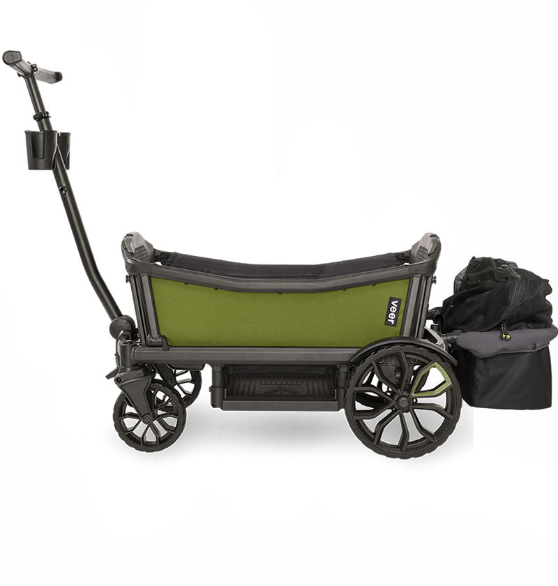 Veer Cruiser Stroller Wagon + Basket Bundle - Joshua Green