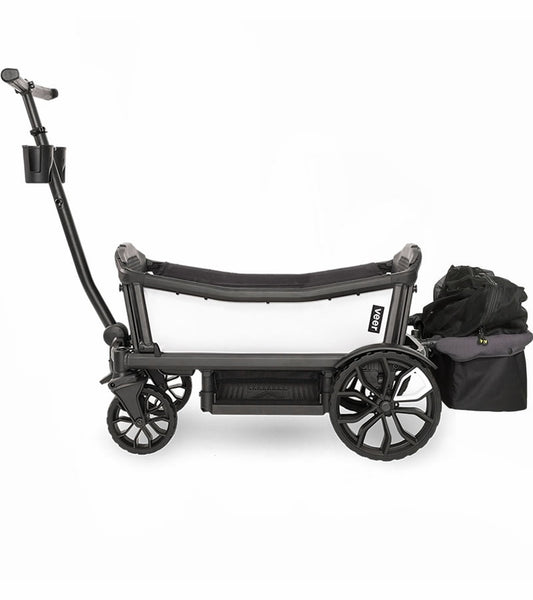 Veer Cruiser Stroller Wagon + Basket Bundle - Savanna White