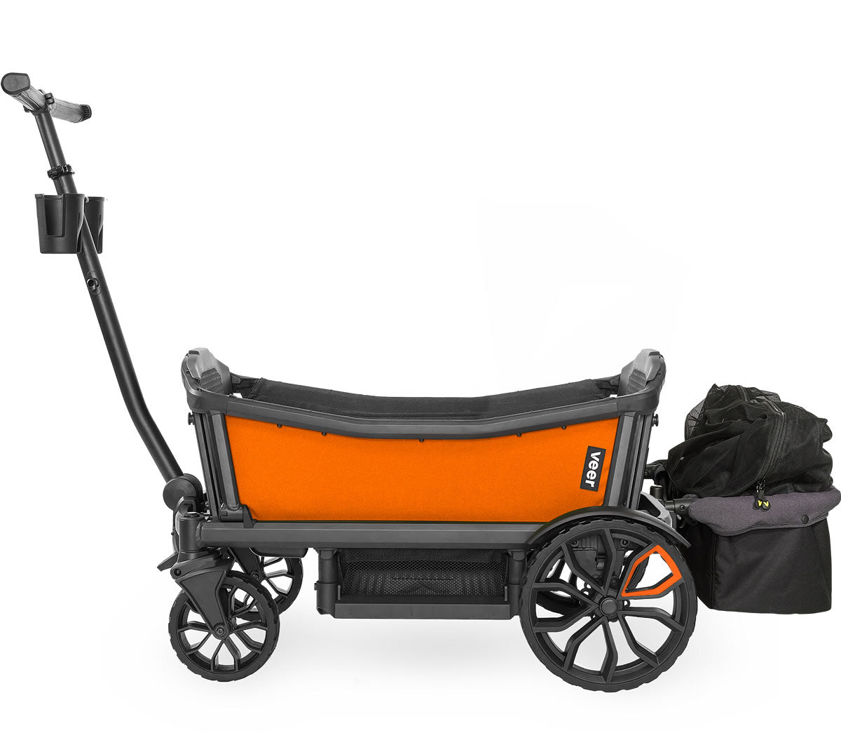 Veer Cruiser Stroller Wagon + Basket Bundle - Sienna Orange