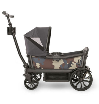 Veer Cruiser (2 Seater) Stroller Wagon + Canopy Bundle - Camo/Grey