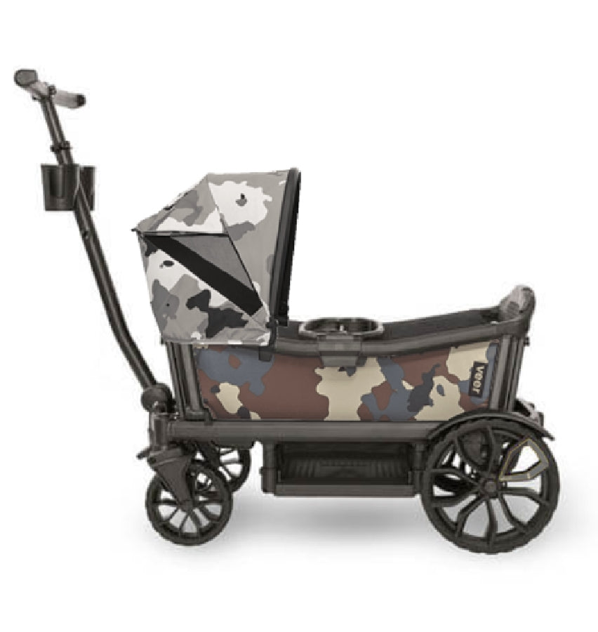 Veer Cruiser Stroller Wagon + Canopy Bundle - Camo/Ice Camo