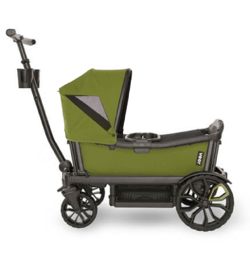 Veer Cruiser (2 Seater) Stroller Wagon + Canopy Bundle - Joshua Green/Joshua Green