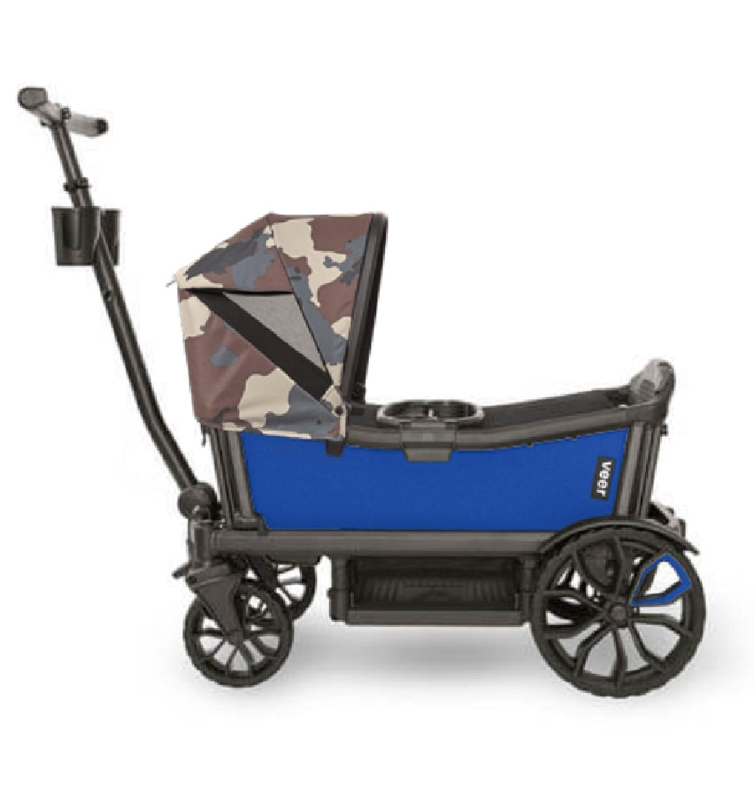 Veer Cruiser Stroller Wagon + Canopy Bundle - Kai Blue/Camo