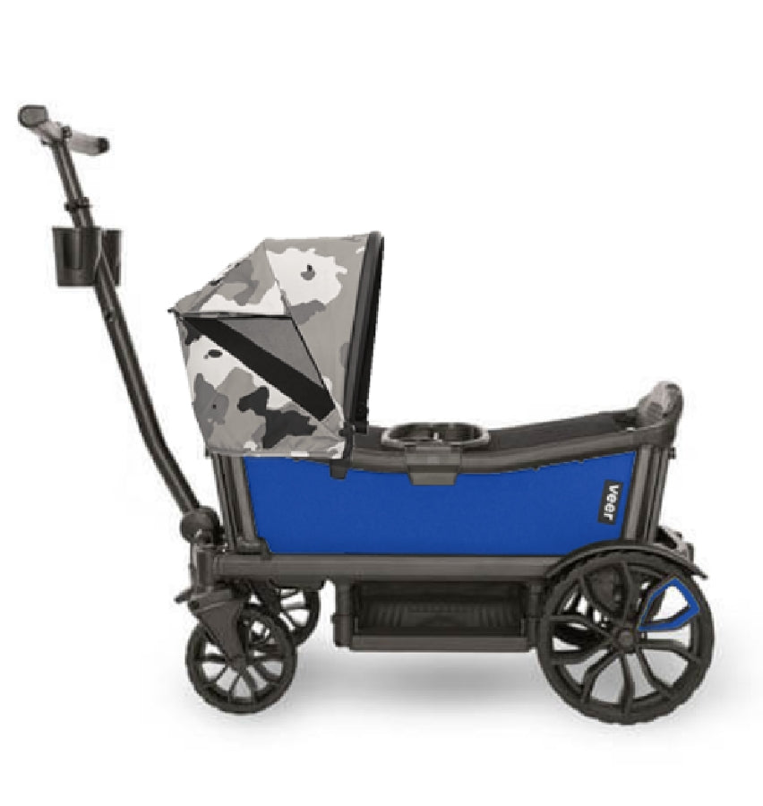 Veer Cruiser Stroller Wagon + Canopy Bundle - Kai Blue/Ice Camo