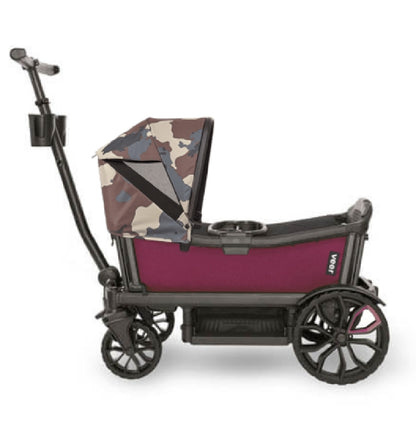 Veer Cruiser Stroller Wagon + Canopy Bundle - Pink Agate/Camo