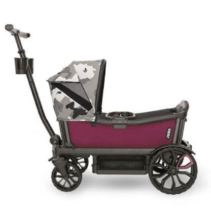 Veer Cruiser Stroller Wagon + Canopy Bundle - Pink Agate/Ice Camo