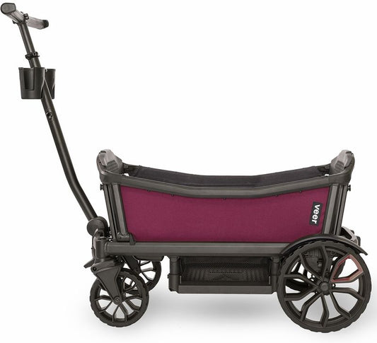 Veer Cruiser (2 Seater) Stroller Wagon Bundle - Pink Agate