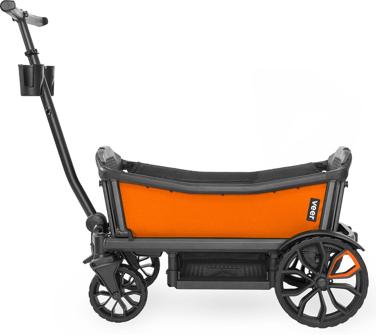 Veer Cruiser (2 Seater) Stroller Wagon Bundle - Sienna Orange