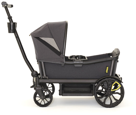 Veer Cruiser XL (4 Seater) Stroller Wagon + Canopy Bundle - Grey