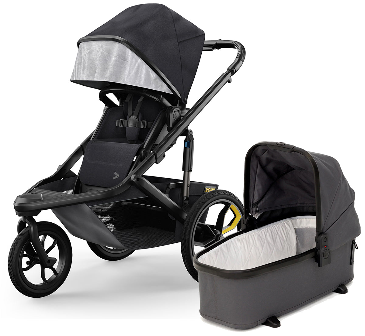 Veer Switch&Jog Stroller + Bassinet Bundle