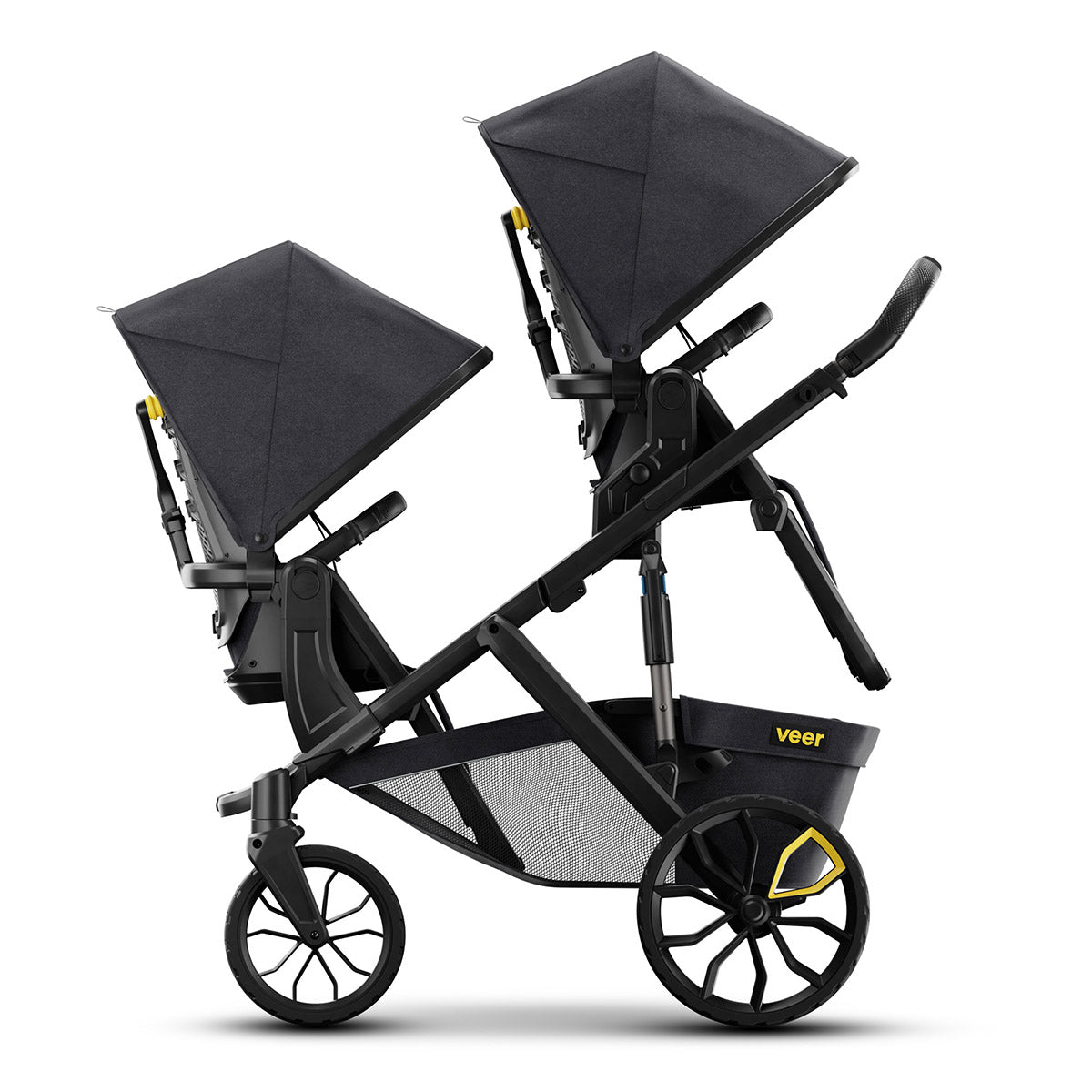 Veer Switch&Roll Double Stroller + Bassinet Bundle