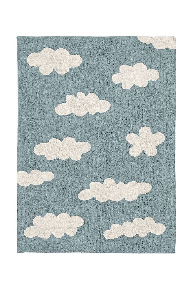 Lorena Canals Clouds Rug - Vintage Blue (4' x 5' 3")