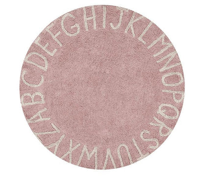 Lorena Canals Round Rug - ABC - Vintage Nude/Natural (5')