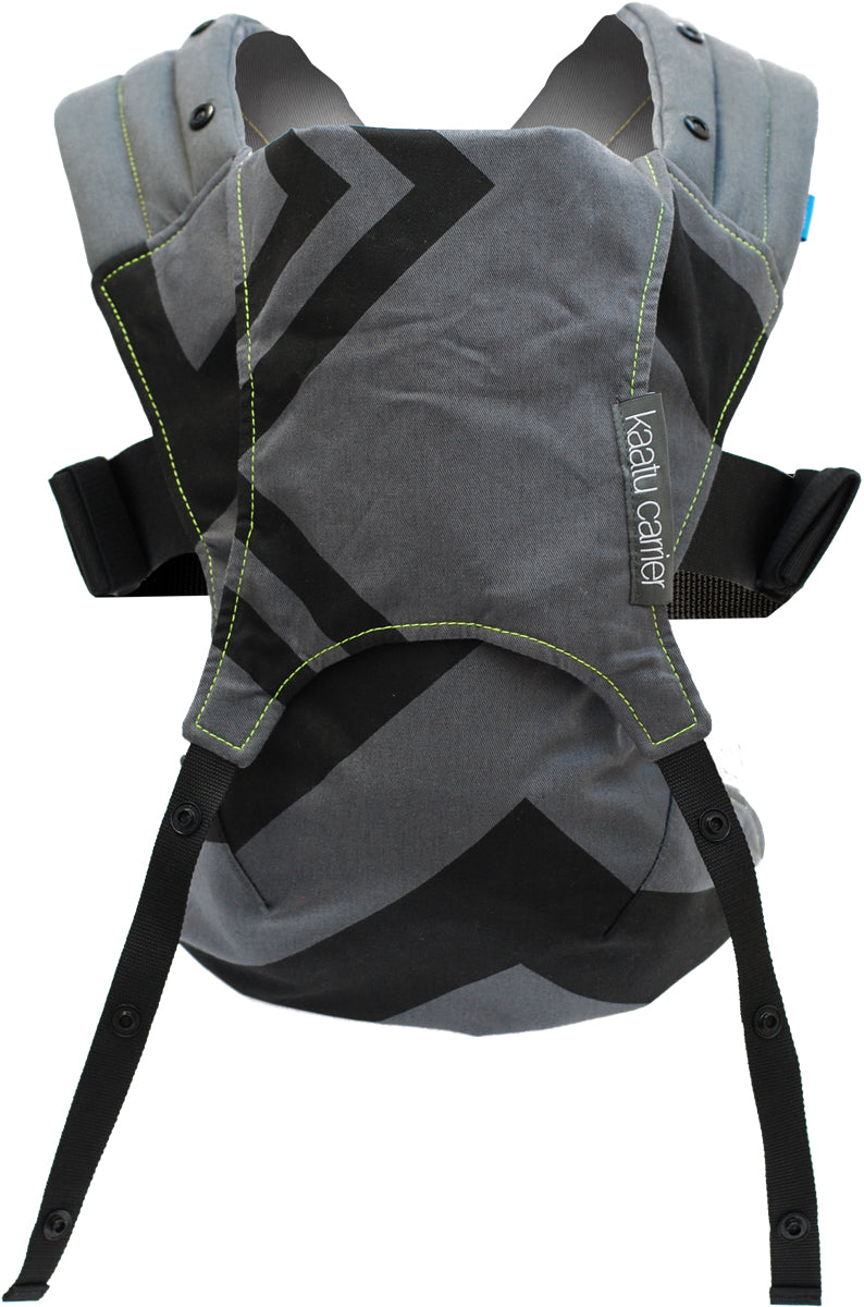 We Made Me Venture+ 2 in 1 Toddler Carrier - Charcoal Grey Black Zigzag