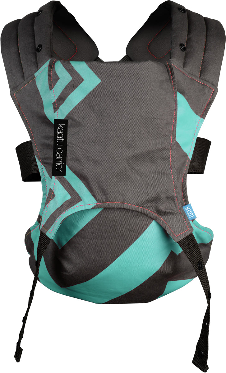 We Made Me Venture 2 in 1 Baby Carrier - Mint Grey Black Zigzag