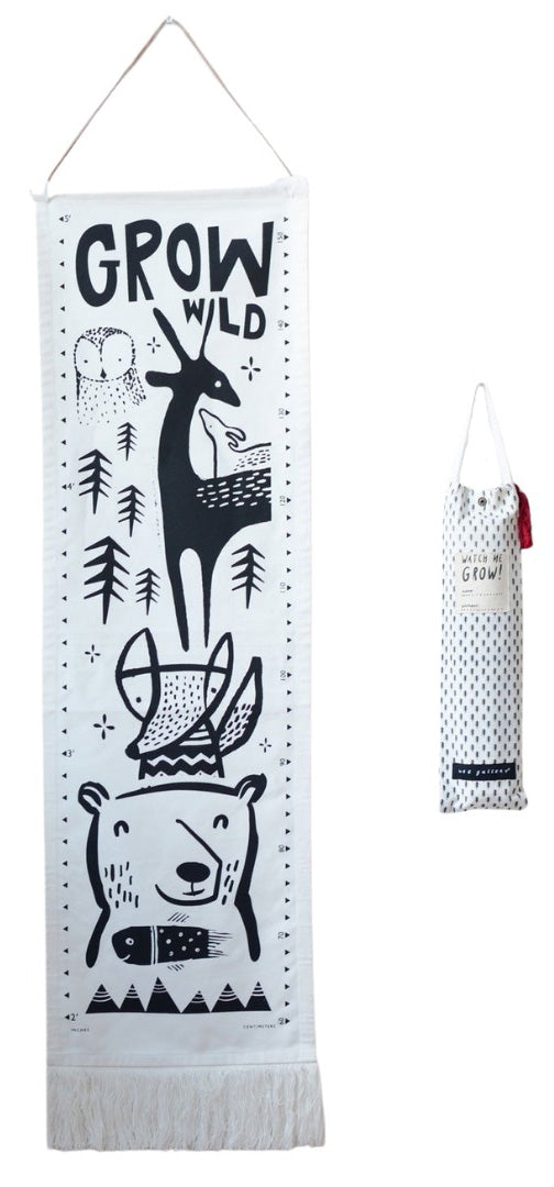 Wee Gallery Canvas Growth Chart - Woodland