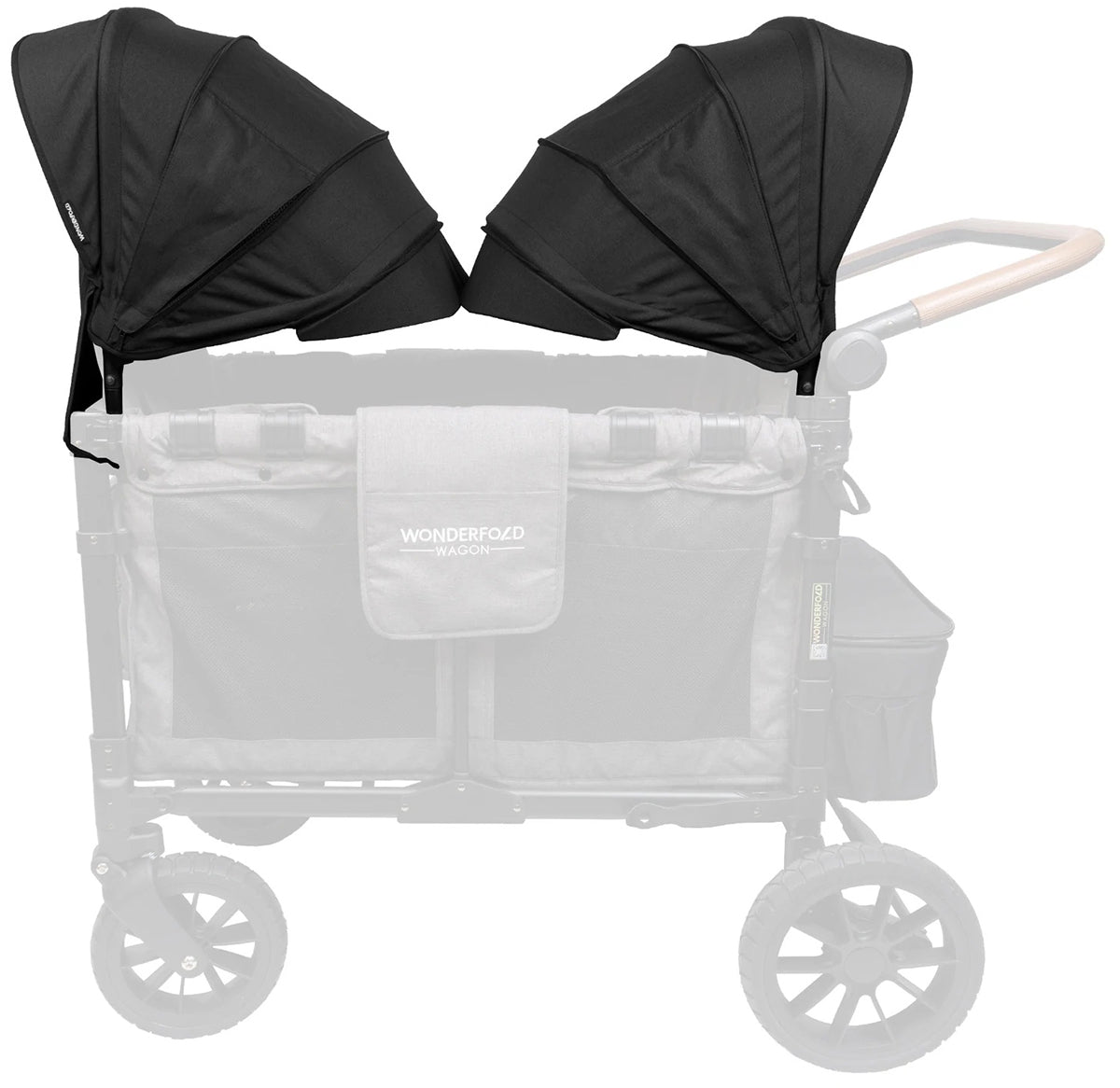 WonderFold W2 2.0 Retractable Stroller Canopy - 2 Pack