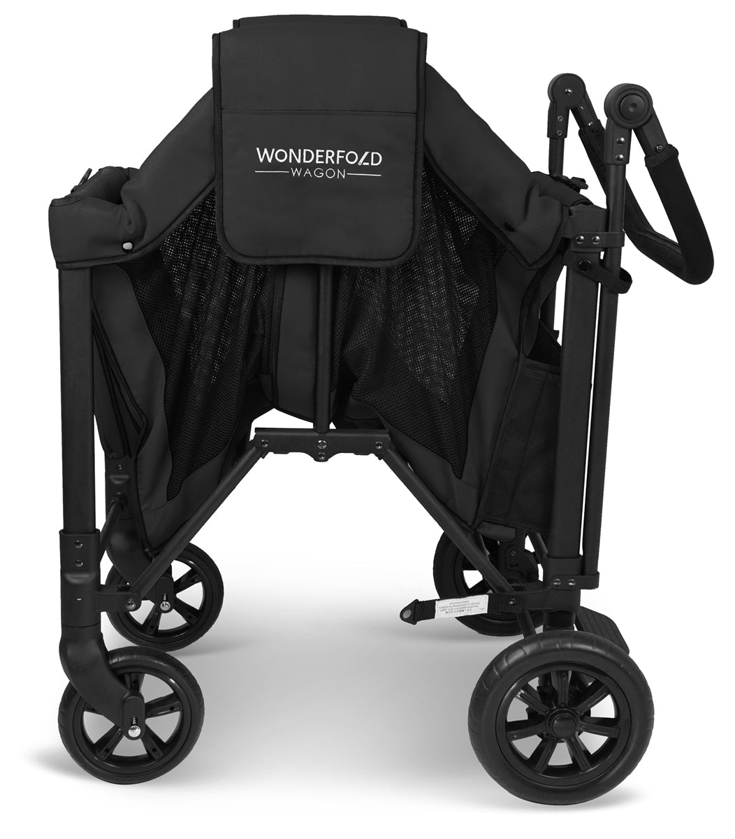 WonderFold W2 Original (2 Seater) Double Stroller Wagon - Black