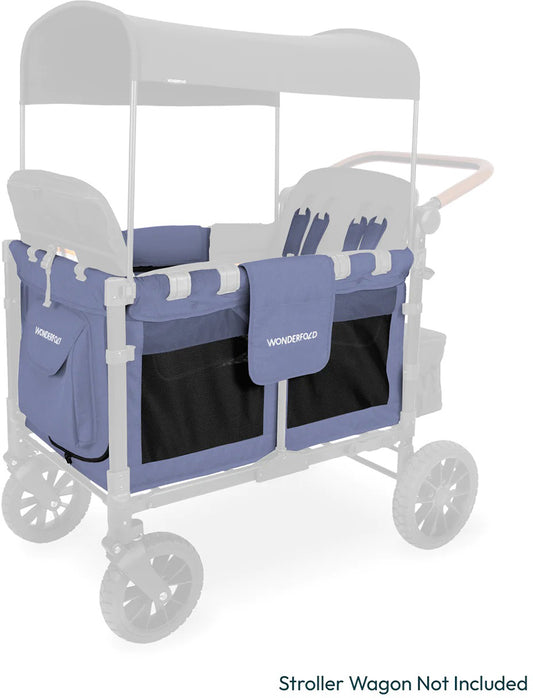 Wonderfold W4 Elite / Luxe Carriage Fabric - Storm Blue