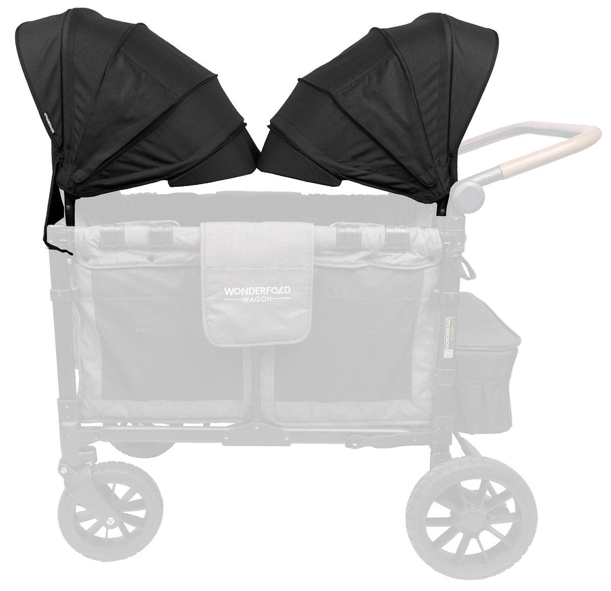 WonderFold W4 Original / 2.0 Retractable Stroller Canopy - 2 Pack