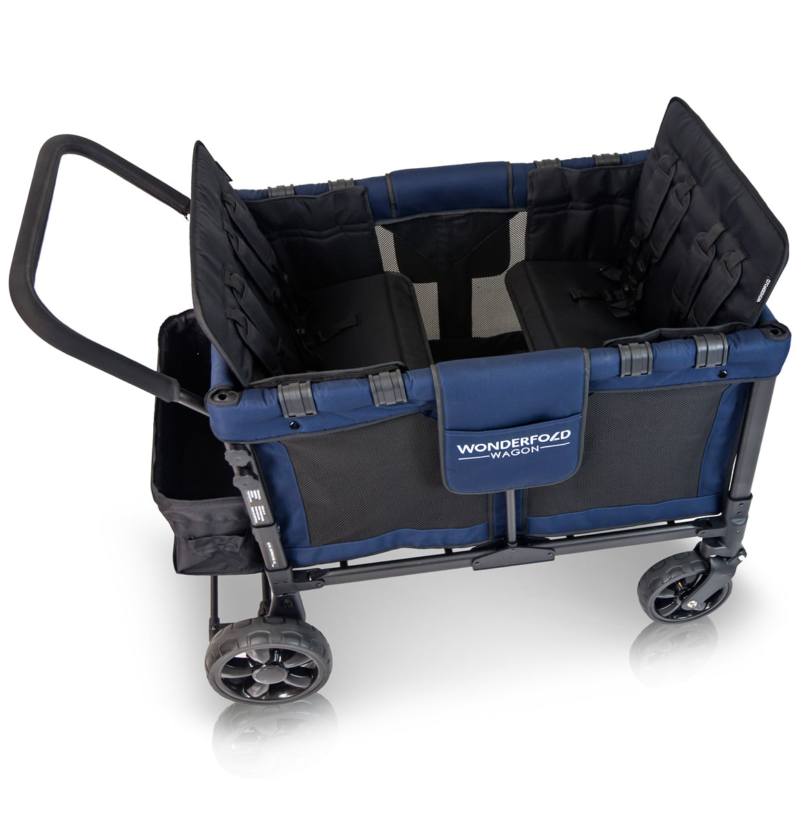 WonderFold W4 Original Quad (4 Seater) Stroller Wagon - Navy