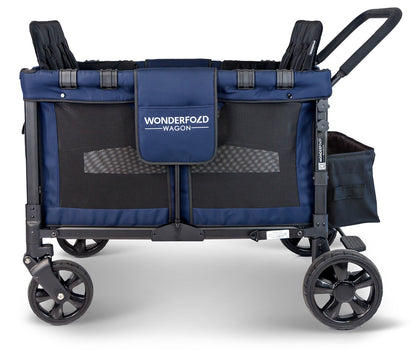 WonderFold W4 Original Quad (4 Seater) Stroller Wagon - Navy