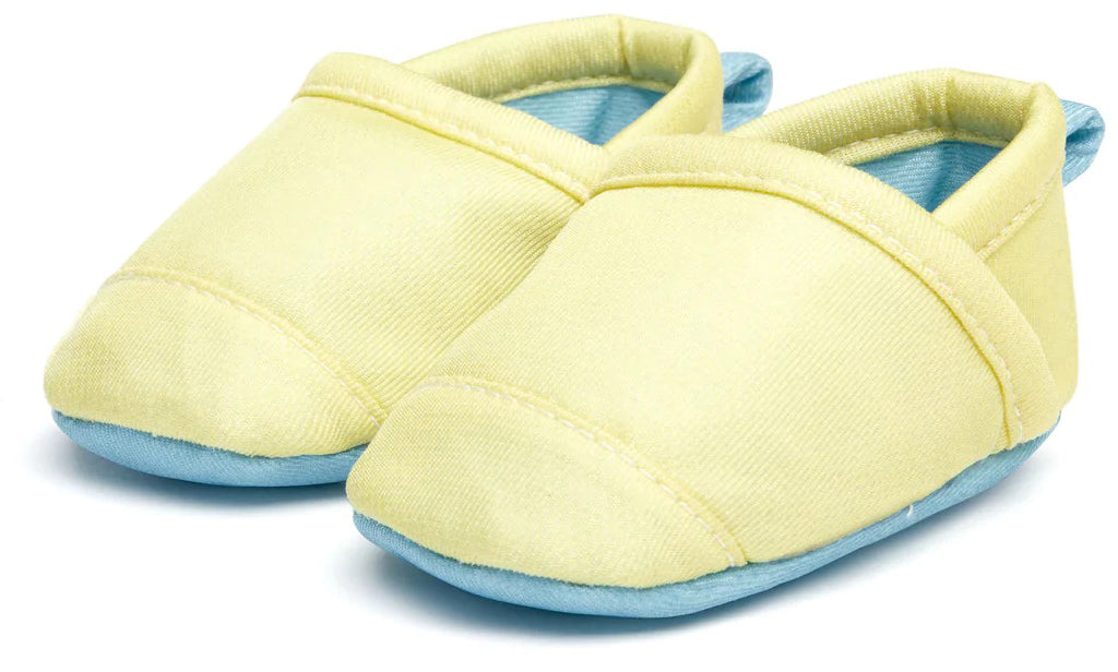 Woolybubs The Newbie Baby Shoe, Size 1 - Yellow / Blue