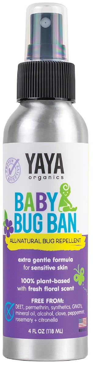 Yaya Organics Baby Bug Ban Repellent Spray - 4 oz