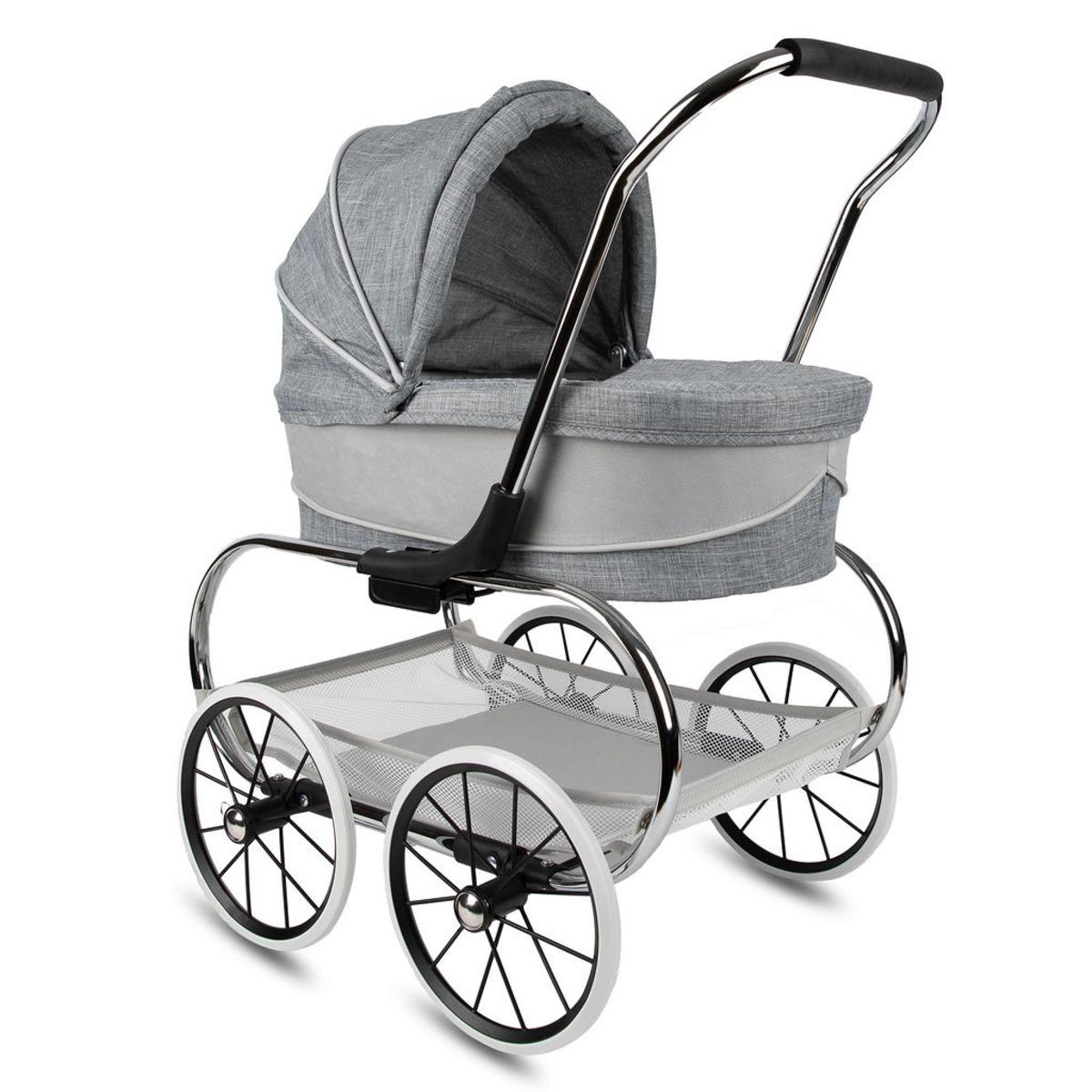 Valco Princess Doll Stroller - Grey / White