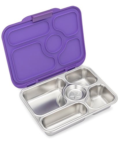 Yumbox Leakproof Bento Lunchbox, Presto Stainless Steel - Remy Lavender