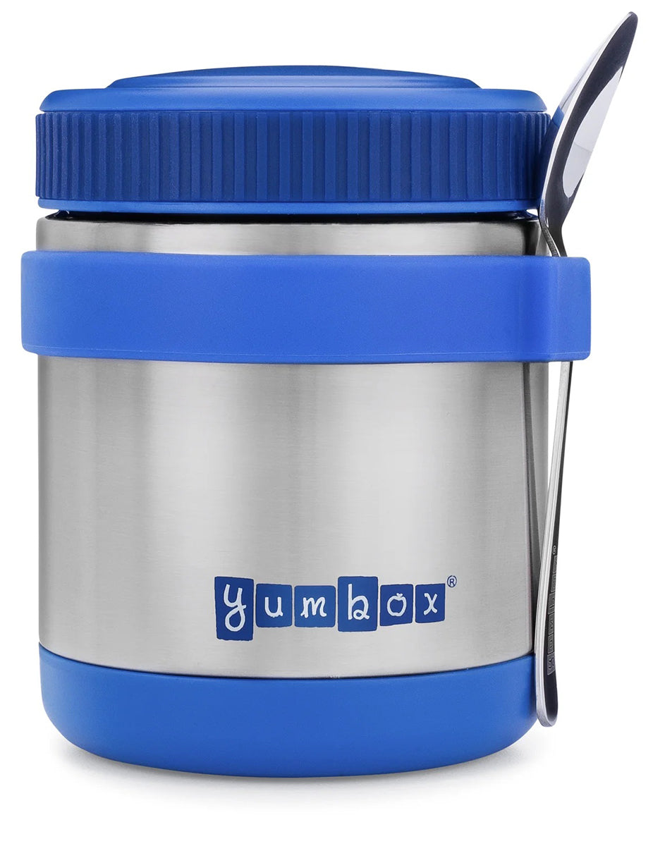 Yumbox Zuppa Stainless Steel Thermal Food Jar & Spoon, 14oz - Neptune Blue