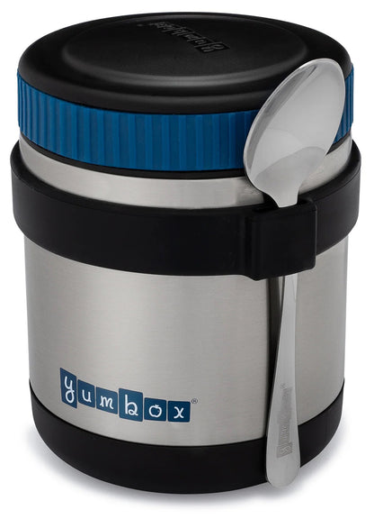 Yumbox Zuppa Stainless Steel Thermal Food Jar & Spoon, 14oz - Twilight Black