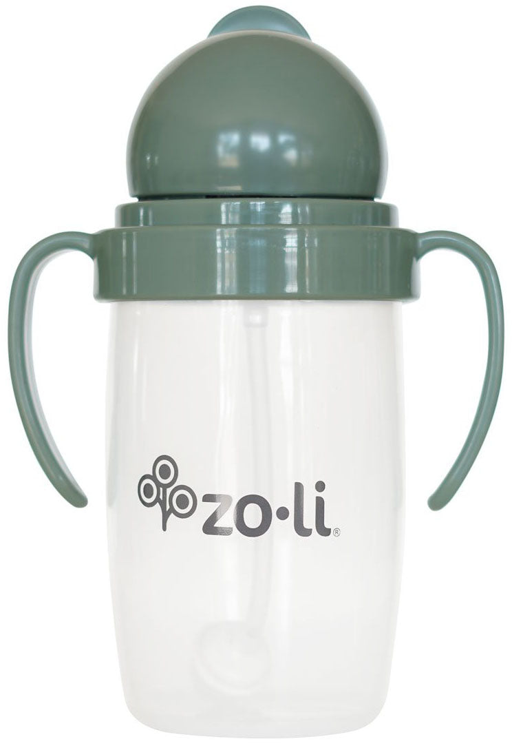 Zoli Bot 2.0 Weighted Straw Sippy Cup, 10oz - Spruce Green