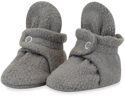 Zutano Cozie Fleece Baby Bootie - Gray, 3m