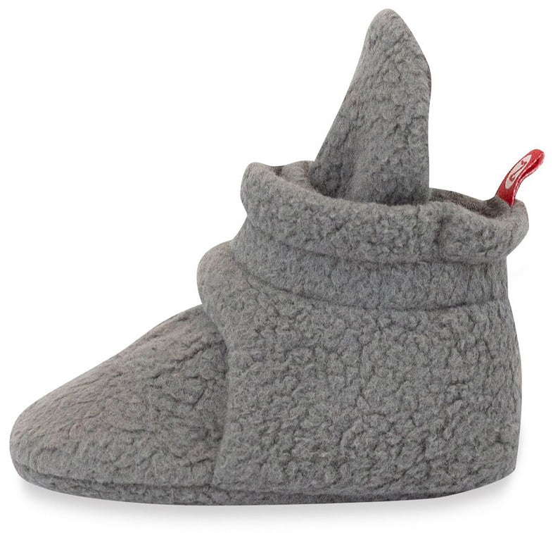 Zutano Cozie Fleece Baby Bootie - Gray, 6m