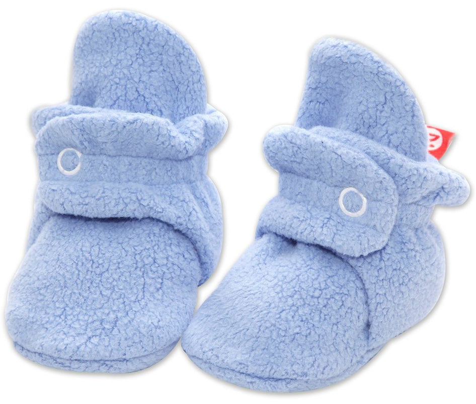 Zutano Cozie Fleece Baby Bootie - Light Blue, 3m