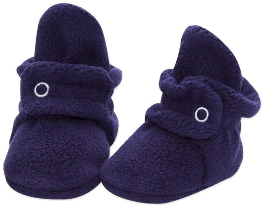 Zutano Cozie Fleece Baby Bootie - True Navy, 3m